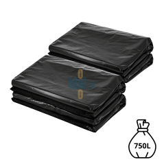 (X100) - Housse container Noir - (750L / 30 Microns)