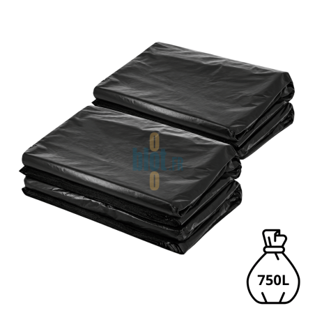 (X100) - Housse container Noir - (750L / 30 Microns)
