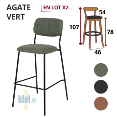 Tabouret AGATE - Vert