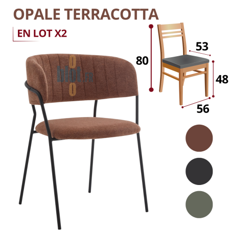 Fauteuil OPALE - Terracotta