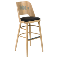 Tabouret AMANDINE - Hêtre Ébène-Naturel