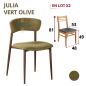Chaise JULIA - Vert olive