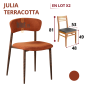 Chaise JULIA - Terracotta
