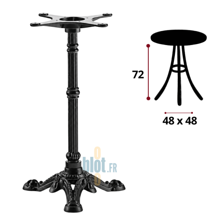 Pied de table bistrot en Fonte RÉTRO – 3 branches