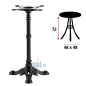 Pied de table bistrot en Fonte RÉTRO – 3 branches - (72x48x48CM) Pied de table bistrot en Fonte RÉTRO – 3 branches - (72x48x48CM)