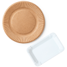Assiette et Ravier en carton