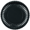 Assiette en carton Noire