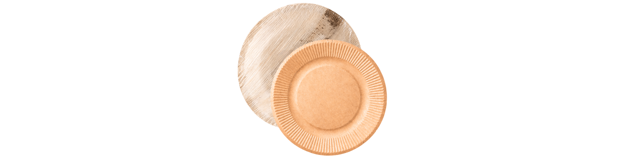 Assiette en Carton / Bois / Bagasse